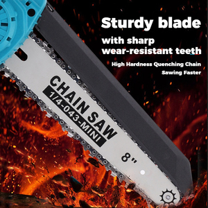 Powerful Wood Cutter Machine 8inch Outdoor Portable Electric Cordless and Brushless Chainsaws Handheld Tree Cutting Chain <strong>Saws</strong> - Product Image 3