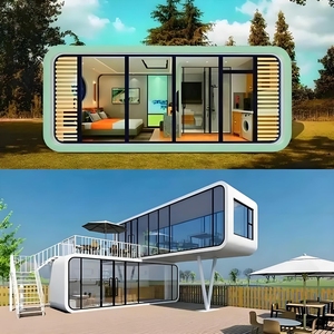 Contenedor de cápsula espacial de diseño modular a prueba de agua, marco de acero de construcción rápida para edificio de oficinas, tienda, Hotel - Product Image 2