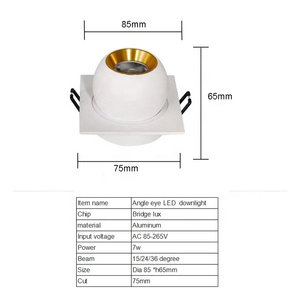 İnce yuvarlak ayarlanabilir açı 7w 14w 21w gömme Led ampul Downlight - Product Image 3