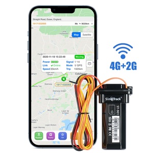 Fabricante de rastreadores GPS SinoTrack, dispositivo de seguimiento GPS resistente al agua 4G versión de 4 cables con batería incorporada, de la marca SinoTrack - Product Image 1