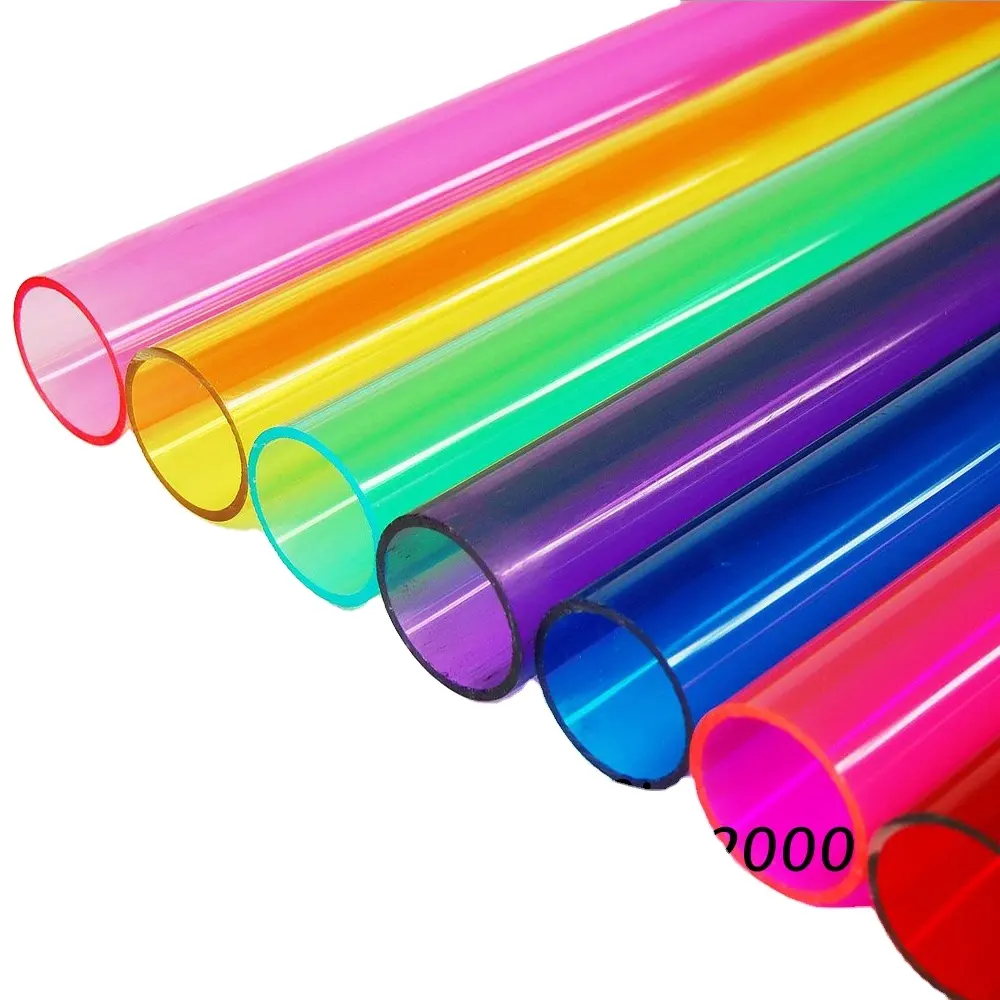 Colore PMMA e chiaro acrilico/colore e foglio di plastica acrilica trasparente