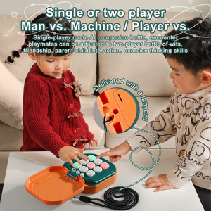 Eğitim kurulu oyunları bulmaca eğlenceli bellek oyun makinesi el elektronik Tic Tac Toe oyunu çocuklar için - Product Image 5