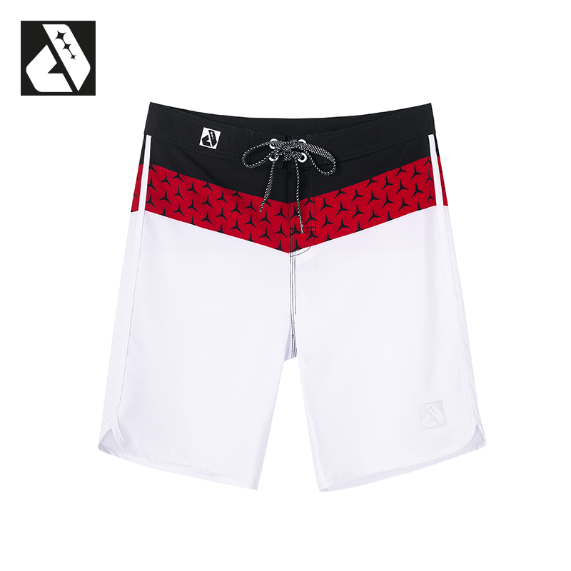 Red twill on white background