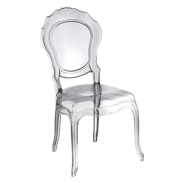 Venta directa de fábrica moderna Crystal Royal Tiffany Princess Chair Hotel silla al aire libre sillas de hotel comedor