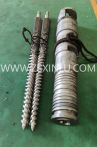Zhoushan Factory <strong>Conical</strong> <strong>Twin</strong> <strong>Screw</strong> <strong>Barrel</strong> for WPC Wood Plastic <strong>Extruder</strong> Machine