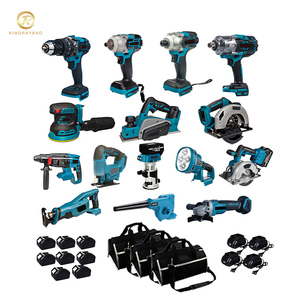 Kommerzielles bürstenloses kabelloses Multifunktions-Elektro werkzeug 7 Batterien Carpenter Power Tool Set 125mm Winkels chl eifer - Product Image 6