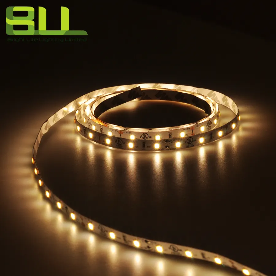 Populer 2835 SMD 60 Leds/M 24 V 12V putih hangat alami putih dingin fleksibel Led Strip cahaya