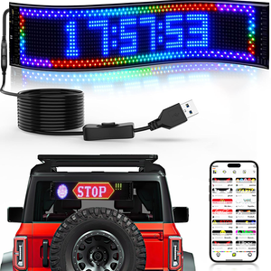 Scrolling Message Led Display Bildschirm Digitale Nachricht Moving Soft Led Sign Flexible Led Panel Auto Werbung Running Led Display - Product Image 5