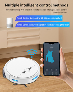 OEM ODM 3合1机器人真空吸尘器智能地板清洁WiFi应用控制智能清扫拖把陀螺仪干湿拖把 - Product Image 6