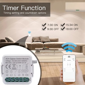 Módulo de interruptor Tuya Smart Life Zigbee, Control inalámbrico de 2 vías, funciona con Alexa y Google Home, 1, 2, 3, 4 entradas - Product Image 5