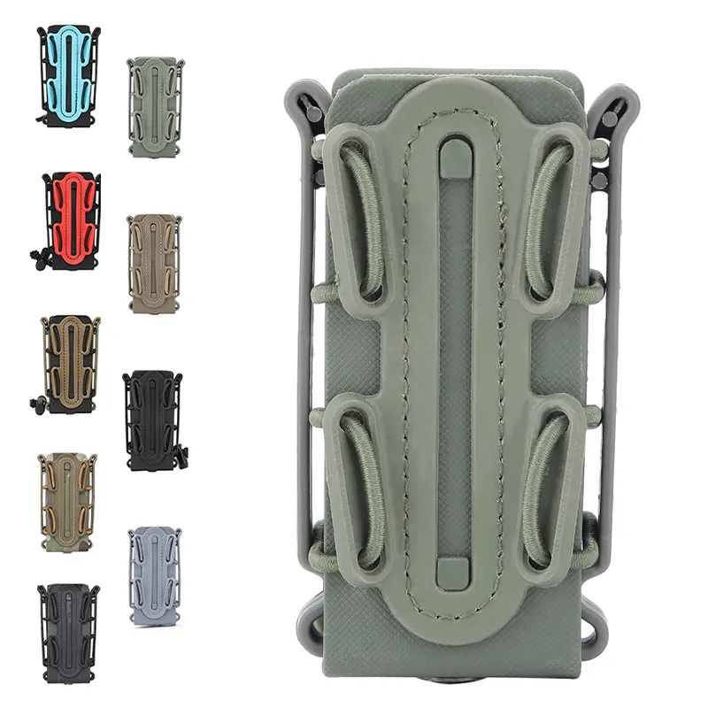 SIVI Multifunction 9MM Scorpion Style Soft Shell Molle Fast Mag Pouch Set Double Magazine Bag for Outdoor Hunting