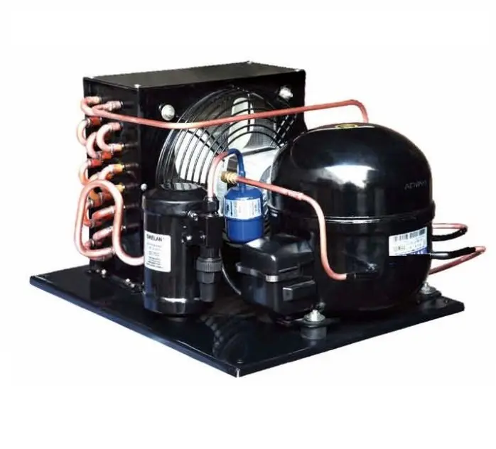 Unité de condensation de réfrigération de compresseur d'intérieur 1/4 HP R404A basse température LBP 115V 60HZ pour équipement de refroidissement de bière