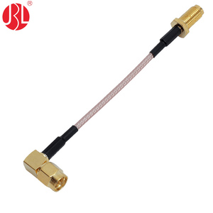 Right Angle <strong>SMA</strong> <strong>Plug</strong> to <strong>SMA</strong> Jack RG316 Coaxial RF Cable with <strong>RA</strong> <strong>Plug</strong> High Quality Connectors for RF Applications - Product Image 6