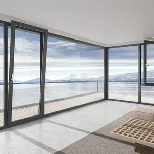 Amerikanische Zertifizierung NFRC Aluminium Fenster und Türen Hurricane Impact Glass Aluminium Flügel fensters ystem für Häuser Villa