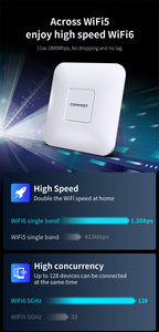 Comfast CF-E390AX N300 kapalı kablosuz yönlendirici Tp Wifi erişim noktası güvenlik duvarı fonksiyonu ile OEM tavan AP Wi-Fi AP - Product Image 6