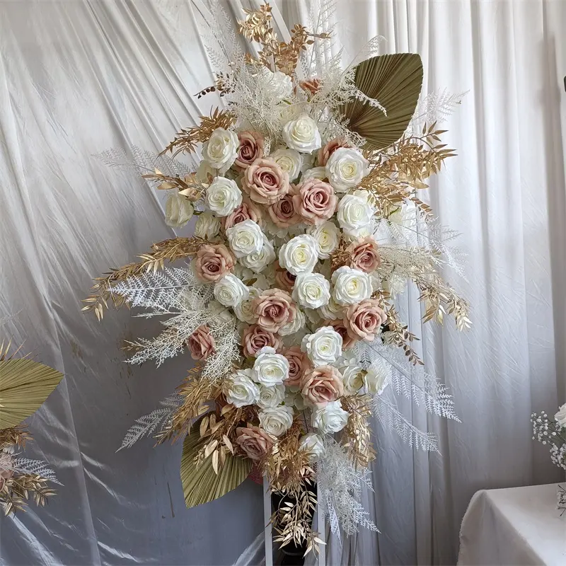IFG 4 pés de comprimento desenho floral de casamento moderno arranjos florais boho para decoração de arcos