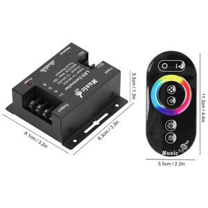 Nuovo arrivo musica Controller DC12V 24V RF 6 tasti Touch telecomando striscia Neon Rgb Dimmers Touch Controller Led - Product Image 5