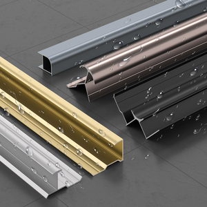 Bán buôn tùy chỉnh nhôm Panel tường đóng Dải nền tường trang trí Doanh cạnh <span class=keywords><strong>TRIM</strong></span> cho gạch men sàn - Product Image 4