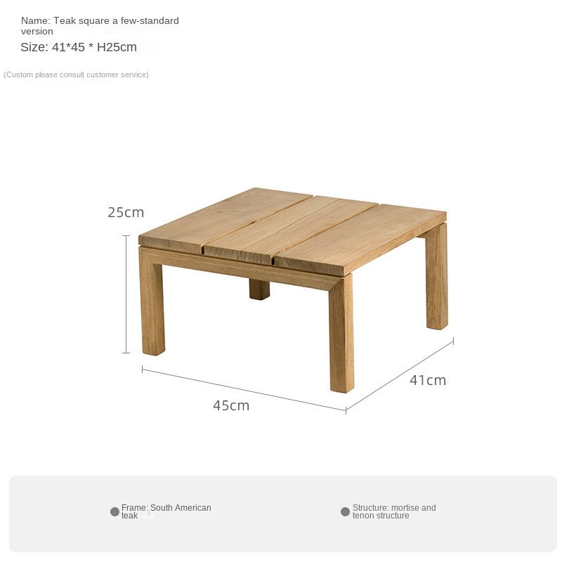 โต๊ะกาแฟทรงสี่เหลี่ยม-ไม้สักอเมริกาใต้