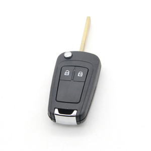 <strong>Flip</strong> Transponder Car Key Shell Replacement Brass <strong>Remote</strong> Case with 2 Buttons Vehicle Keys - Product Image 5
