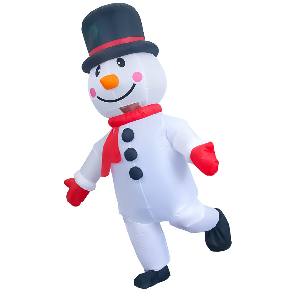 Bonhomme de neige souriant blanc