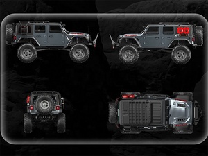 2.4Ghz orantılı radyo kontrol 4WD RC paletli 1:10 ölçekli HB oyuncaklar Diff soyunma Led ışıkları ve yetişkinler için DumboRC uzaktan - Product Image 2