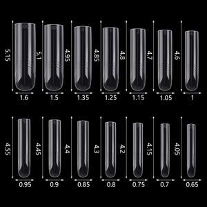 BQAN Duals formları tırnak kalıpları temizle düz Ultra ince tırnak ipuçları fransız üçgen tırnak ipuçları profesyonel Salon araçları - Product Image 6