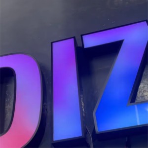 Wholesale Customizable RGB Programmable LED Logo 3D Letter Printer External Logo Electronic Signs Manufacturer - Product Image 2