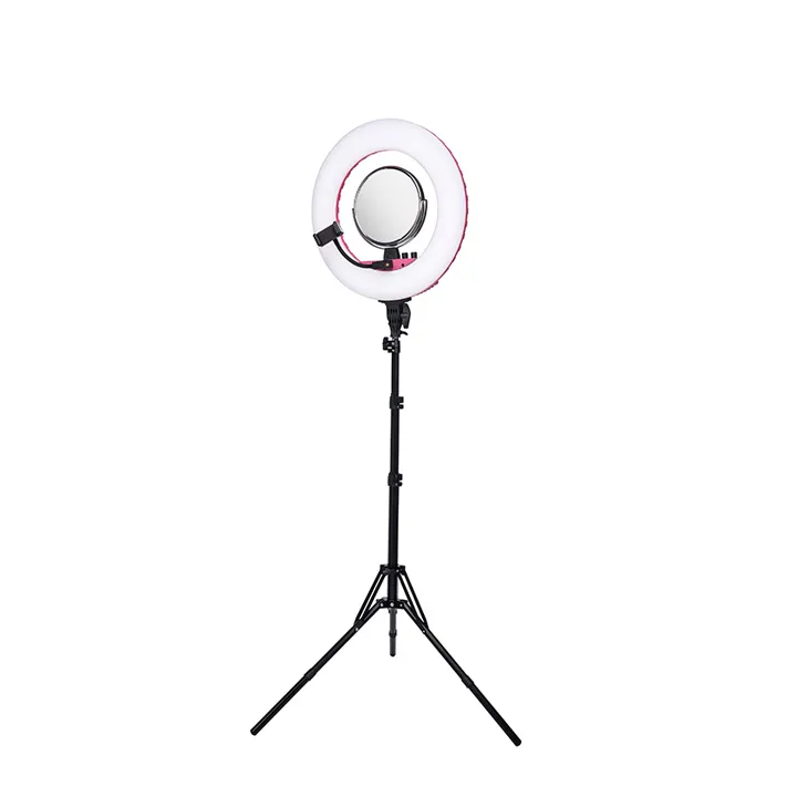 Anillo de luz LED selfie de alta calidad con Kit de soporte espejo cosmético para foto retrato fotografía salón de belleza