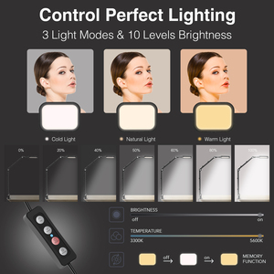 Profession elle dimmbare RGB-LED-Video leuchten für YouTube Vlog Studio-Aufnahmen, Scheinwerfer mit kontinuierlicher Ausgabe beleuchtung - Product Image 3