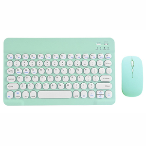 Conjunto de teclado y ratón bluetooth para windows, IOS y Android OS, varios colores, teclas redondas Retro de 10 pulgadas, de fábrica - Product Image 2