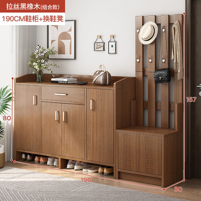 Combination of pure brushed black oak 190CM