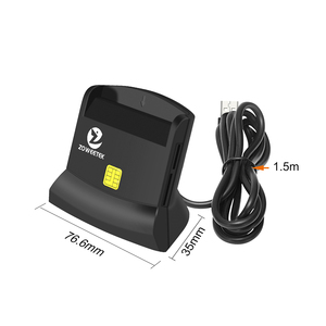 ZOWEETEK 4合1 USB 2.0芯片读卡器写入器SD TF MMC存储卡读卡器即插即用信用卡读卡器支付 - Product Image 6