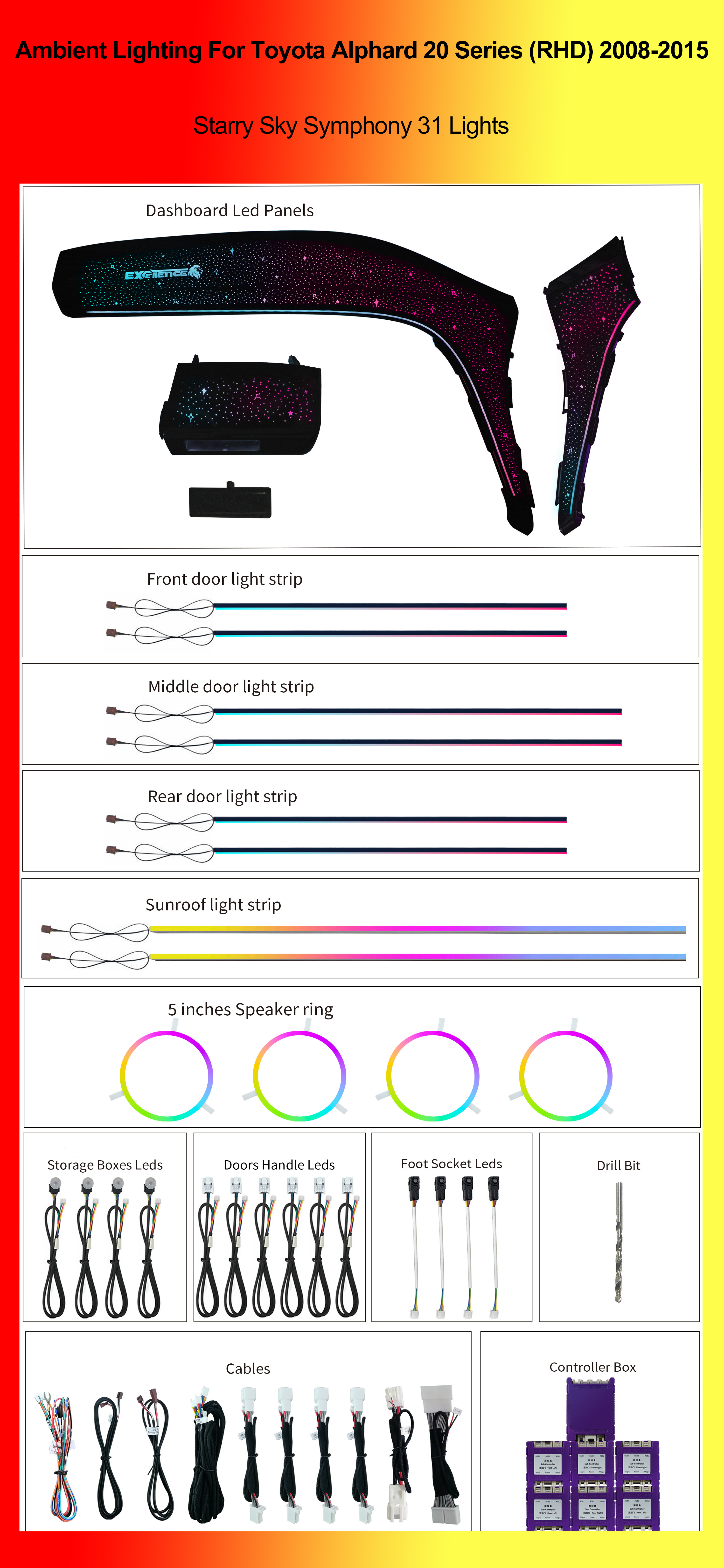 (RHD) Starry Sky Symphony 31 Lights