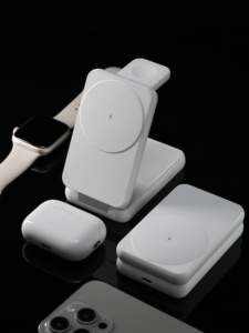 15W高速ワイヤレス充電器デスクトップ充電ステーション磁気出力3-in-1 Type-C PD機能1年保証 - Product Image 4