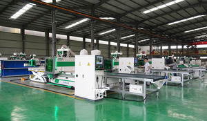 Enrutador automático de carga y descarga de etiquetas, enrutador Cnc de anidación, máquina de tallado Cnc 1325 para Panel de madera, línea de muebles - Product Image 3