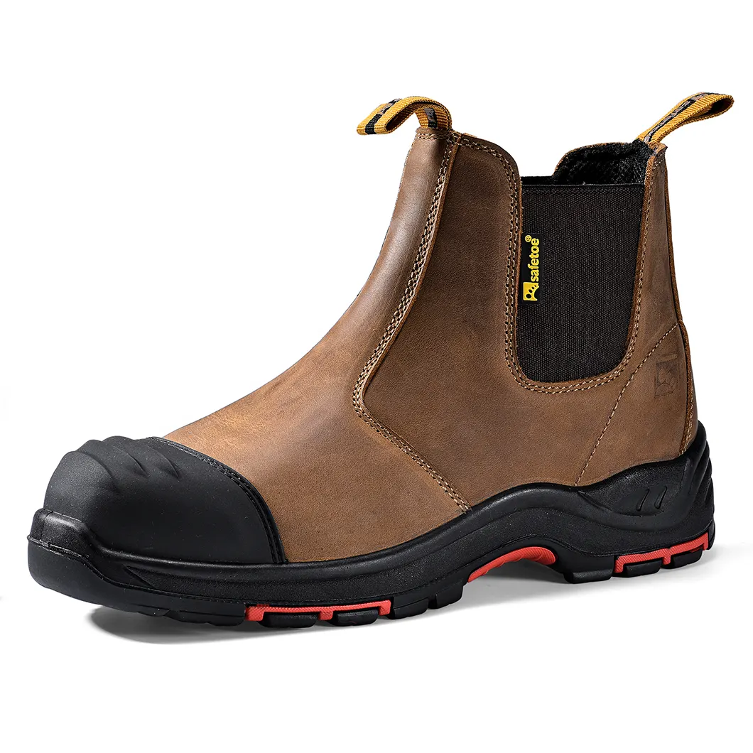 2023 botte de sécurité à bout composite chaussures de botte de travail de construction industrielle pour hommes