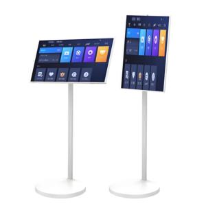 Tragbarer Tablet-Fernseher 25/32 Zoll Touch-<span class=keywords><strong>Display</strong></span> Ips-Bildschirm Drehen USB Wifi Boden stehend Smart-TV für die Arbeit Studieren Workout-Gaming