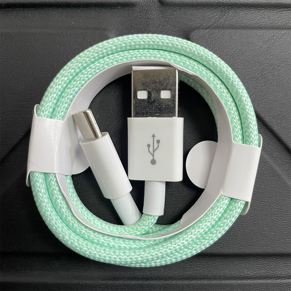 Vert USB à Type C Câble 1 PCS