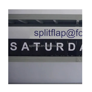 Date and <strong>Day</strong> Flip Clock Split Flap Clock - Product Image 1
