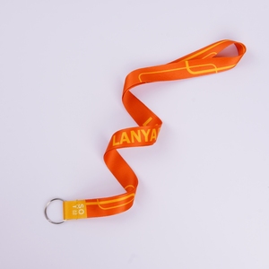 Umwelt freundliche, individuell bedruckte Polyester-Nylon-Halskette Lanyard-Schlüssel-ID-Karten-Stift halter USB-Schlüssel zubehör Kompatibel - Product Image 1