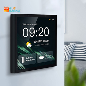 Glomarket akıllı ev kontrol paneli dokunmatik ekran 4 inç çok fonksiyonlu WiFi ev arka plan müzik sistemi Tuya Zigbee ağ geçidi - Product Image 1