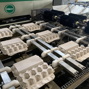 Máquina de prensado en caliente, línea de producción de cartón de huevos, bandeja de botellas de Punnet automática, maquinaria de secado multicapa, fabricación de cajas de huevo - Product Image 1