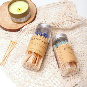 Uzun mum tütsü Matchsticks ile Mini cam şişe güvenlik renkli maçlar - Product Image 6