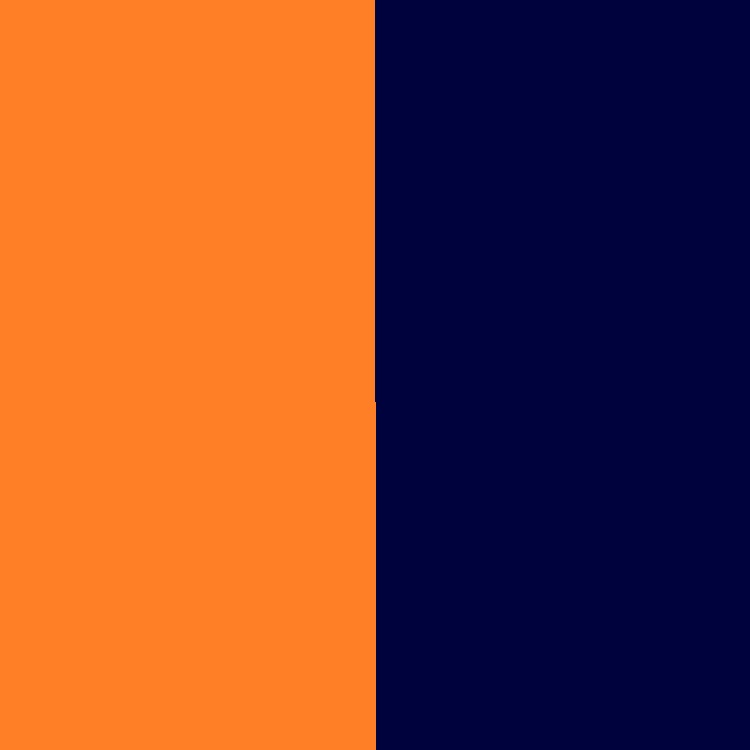Orange / Navy