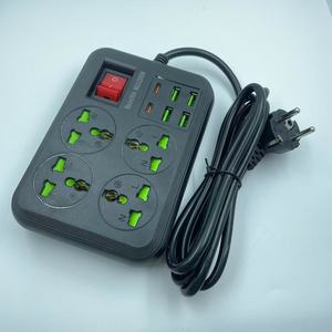 带usb 2m粗体扩展的电源板4路插座电源插座 - Product Image 1