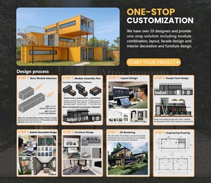 Роскошный дизайн 2-4 спальни двухэтажный модульный Airbnb контейнерные дома сборный дом из Китая - Product Image 4