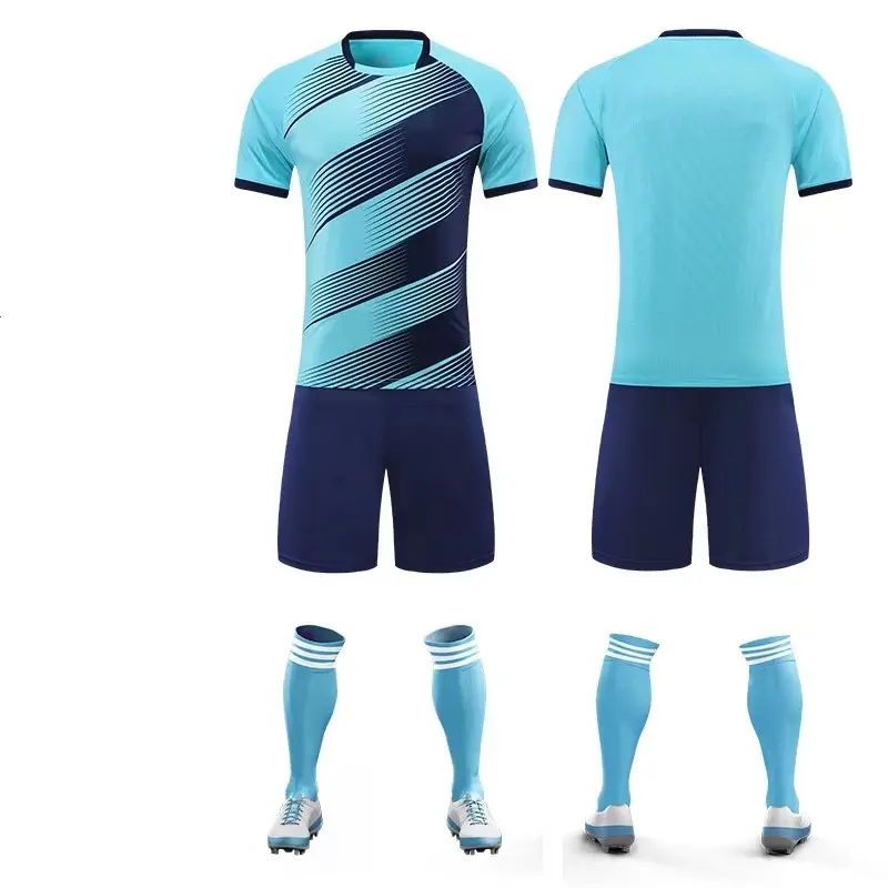Kunden spezifische Fußball trikots für Erwachsene und Kinder Großhandel Fußball uniform Kit Fußball trikots