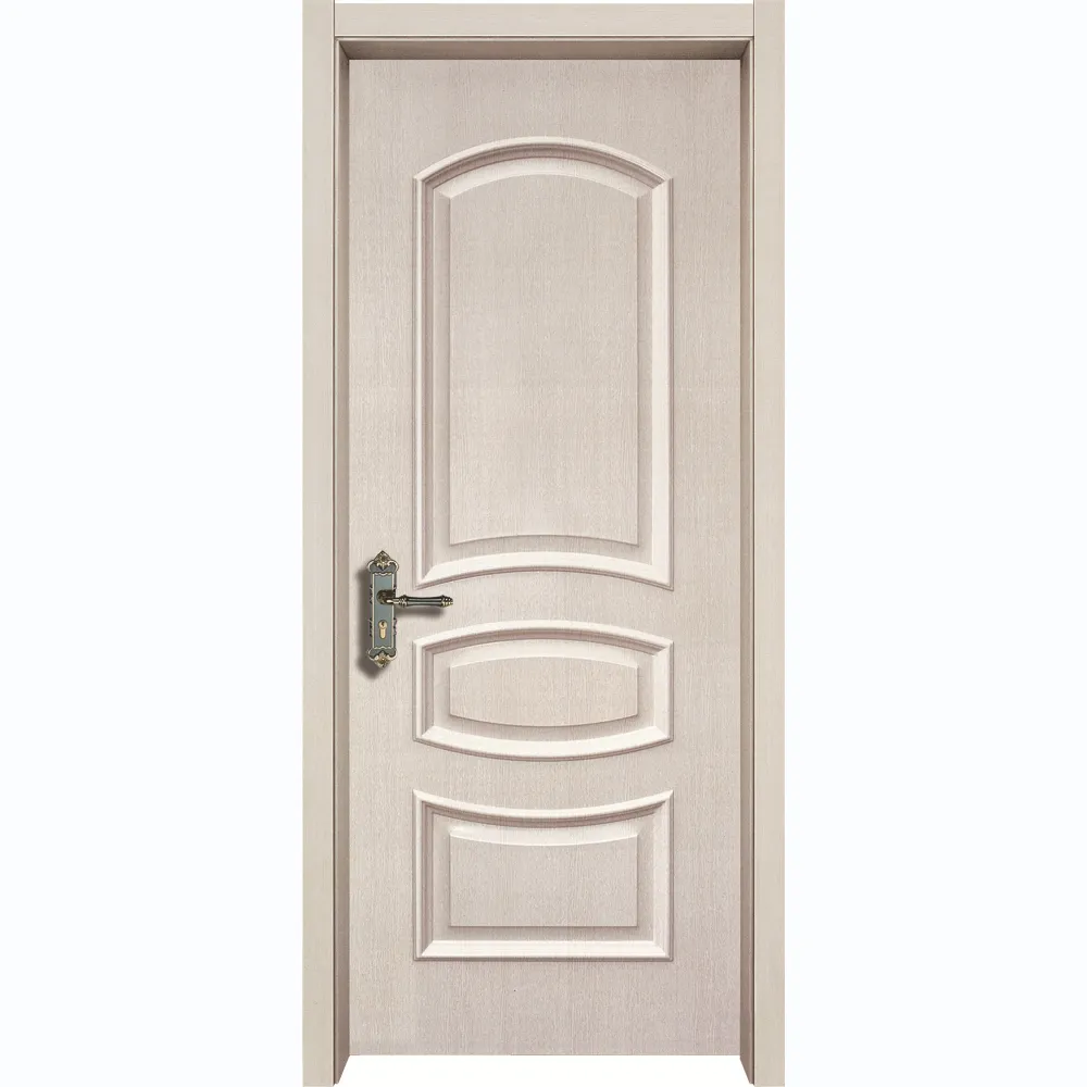 Оптовая продажа, дизайнерская дверь хорошего качества, Лучшая цена, белая внутренняя дверь из массива дерева