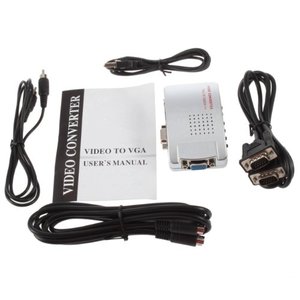 NTSC PAL VGA a TV AV RCA Adaptador de señal Convertidor Video Switch Box Compuesto para computadora portátil PC - Product Image 6